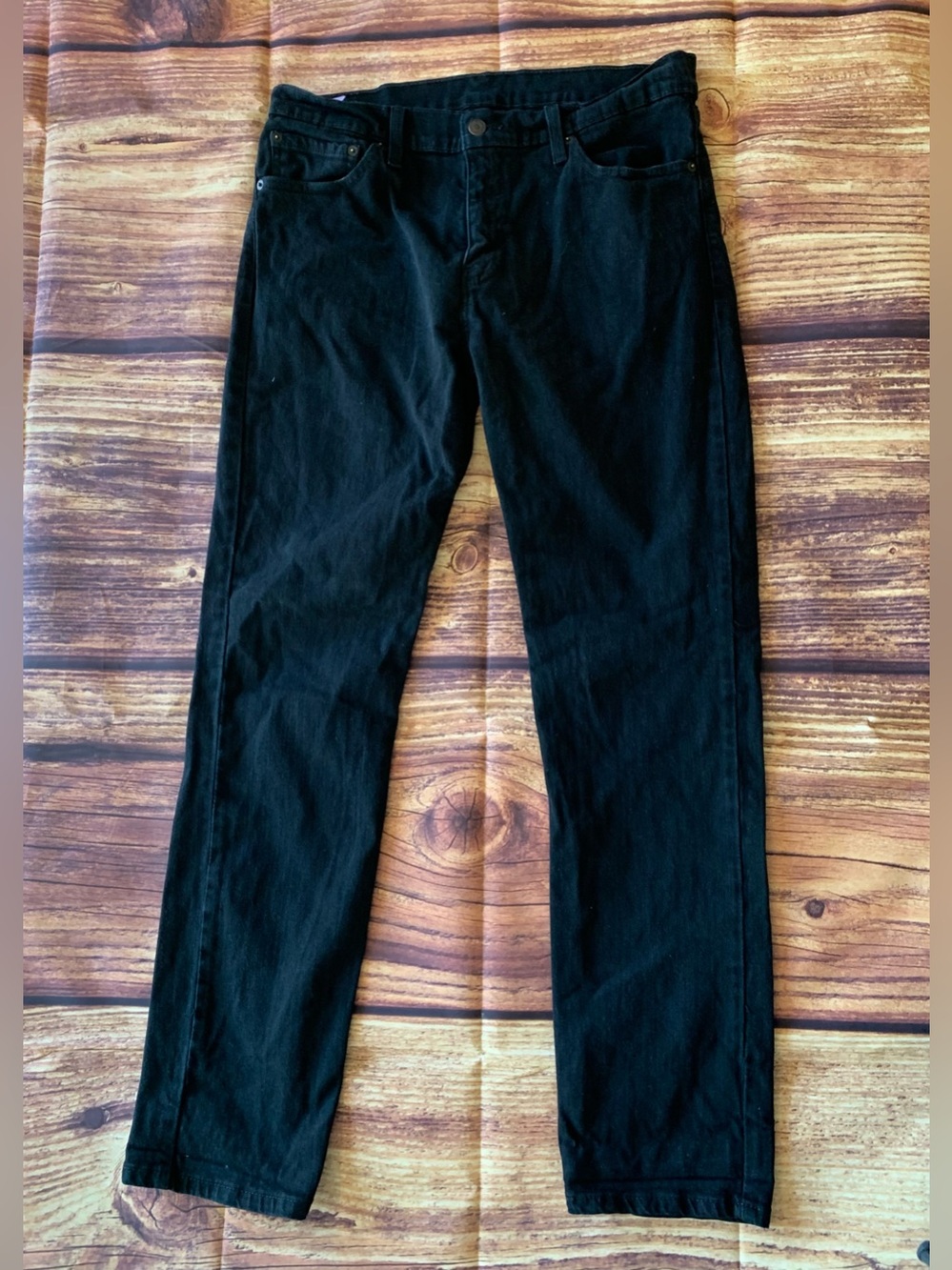Levi's 511 Men's Waterless Straight Leg Black Denim Jeans Size: 33W x 32L